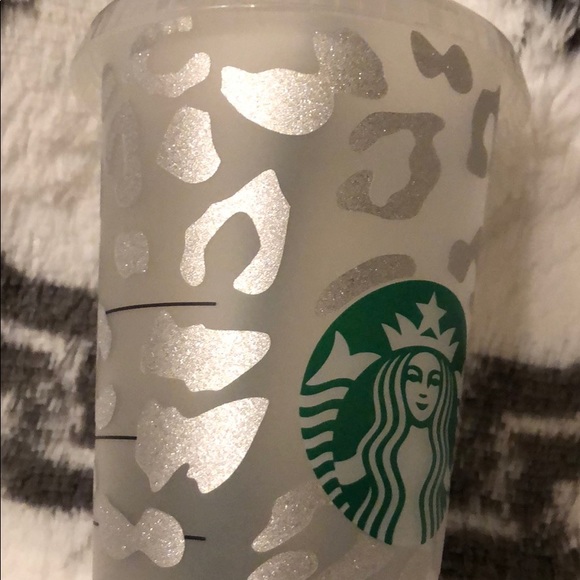 Starbucks Beautiful cheetah print custom cup - Picture 2 of 16
